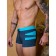 Male bathing panties Alohamare, size 50, gray color, turquoise