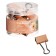 A set of paper clamps Erichkrause "Pastel Bloom", 32 mm, 9 pieces, peach, in a plastic box