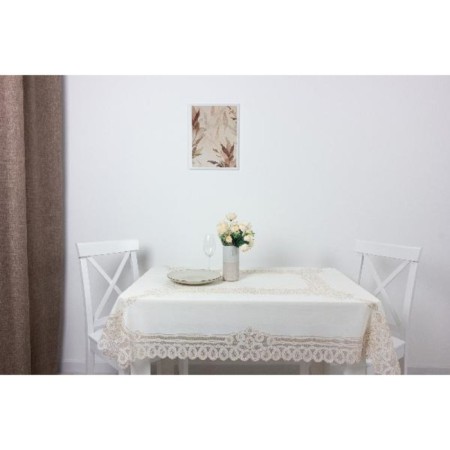 The tablecloth "openwork" Pretty, 120 x 150 cm, beige color-1