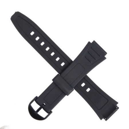 18 mm clock strap GSHOCK W800, silicone, L-23.5 cm, black