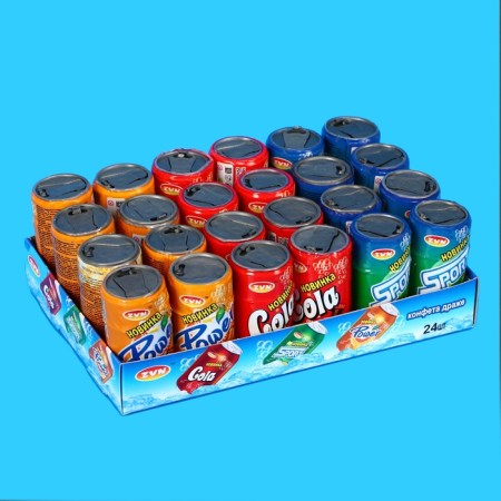 Drage "Power, Sport, Cola", orange, lemon, cola, 8 g