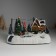 Souvenir plastic light "Santa Claus decorates the Christmas tree" is spinning 26.5x16x17.5 cm