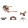 Latch (fashion 3186), interior, latch, 3 keys, color copper
