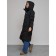 Coat insulated winter female, size 50, black color