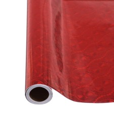 Self -adhesive film, holography, red, 0.45 x 3 m, 3 μm
