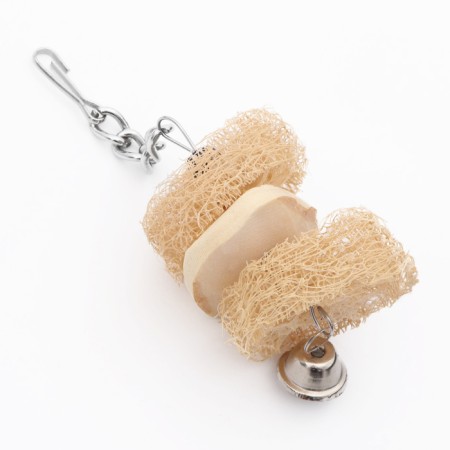 A toy with a karakatitsa carapace, lufu and bell, 15 x 5 cm-5