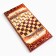 Wooden backgammon with checkers "Moscow", board game, 40 x 40 cm