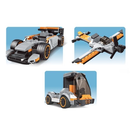 Block designer "Cabriolet", 20 assembly options, 233 details-5