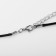 Unisex “Sword” Carved, Color Black Silver on a Black Cord, 41 cm