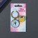 Set of keychain and icon "chicken" 6x11 cm