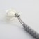 Holder for the nipple - dummies of "rhombics", silicone, gray color