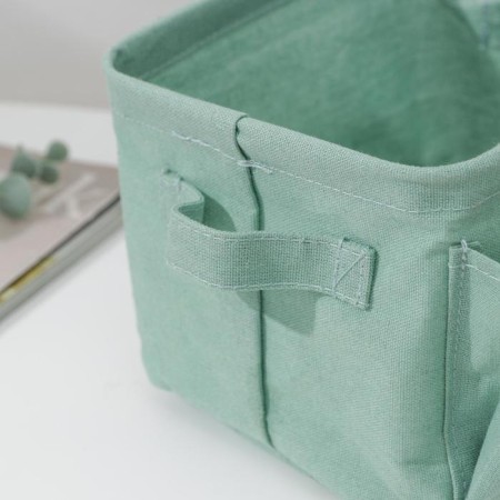 Storage basket "Tai", 2 pockets, 20 × 16 × 14 cm, green color-3