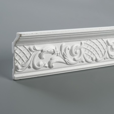 Ceiling skirting board 213065, white 121x48x2000 mm-3