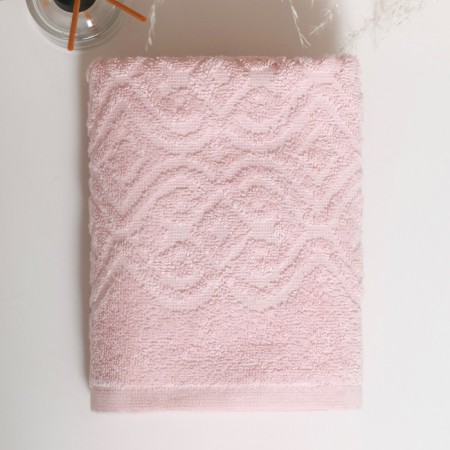 Trick towel 50x80 +/- 2cm, ritmica, light pink, 340 g/m, cotton 100%-1