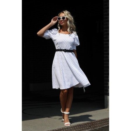 Female dress, size 50, white color-3