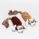 Soft toy for dogs "dog" with a squeak and a rope, 39 x 11 cm, brown