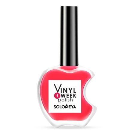 Solomeya Vinyl Polish nail polish, tone 1 scarlet