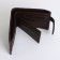 Male purse on a magnet, brown color