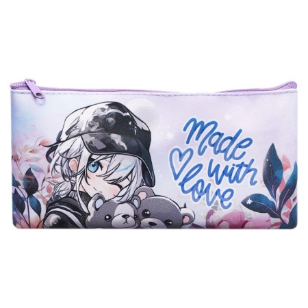 Penal soft, 1 compartment, 108 x 205 mm, flat, calligrata PMP 01-20 "Anime" Blue-1