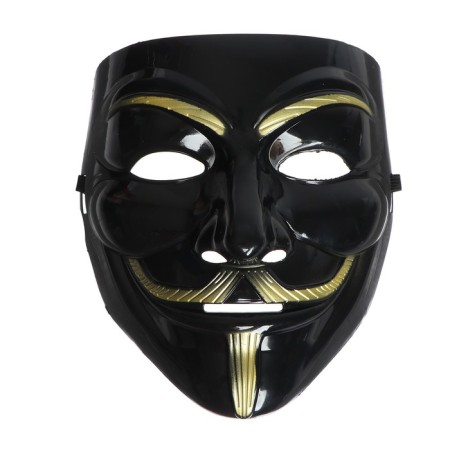 Carnival mask "Guy Fox", black color