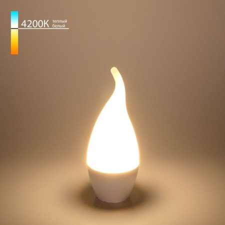 LED lamp "Candle in the Wind" CA37 Elektrostandard, 37x37x131 mm, 6W, E14, 510LM, 4200K