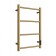 Electric towel "Dvin" jeo, 600x400 mm, dimmer, golden matte