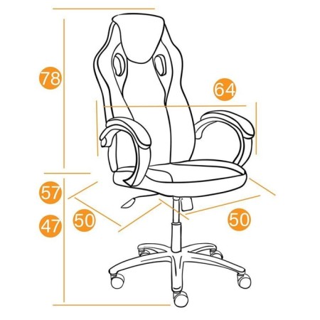 Armchair for gamers Racer GT New Eco -leather/fabric, metallic/red, 36/08-8