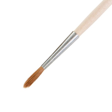 Round brush No. 3 (clip diameter 3 mm; hair length 16 mm), wooden handle, calligrata-4