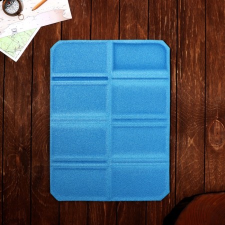 Tourist folding rug "for fishing", 38 x 27 cm, blue color-1