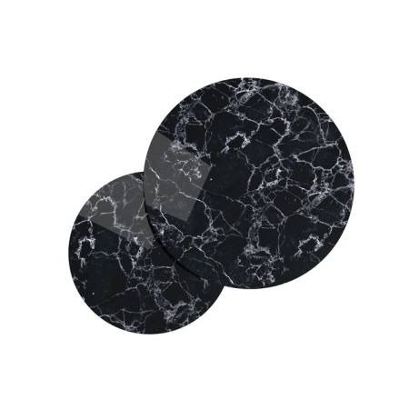 Tables Journal Loft DQ No. 2 Duae (set), D605 (475), H420 (320), f/p marble black, m/k black-2