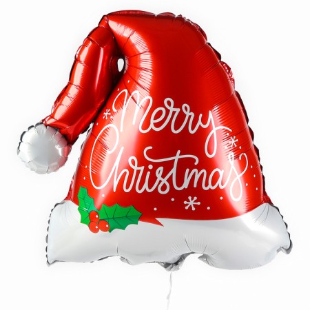 Foil ball 25 "Hat of Santa Claus"-1