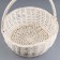 Wicker basket, 40x18/44 cm, white, willow