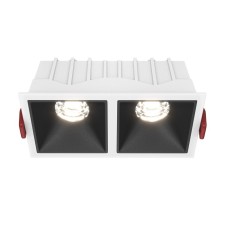 The built-in lamp Technical DL043-02-10W4K-D-SQ-WB, LED, 20 W, 126x65x52 mm, 1000 lm, 4000k, white-black