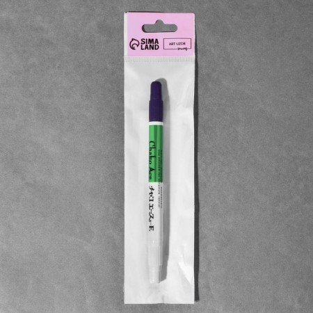 Bilateral fabric marker, 16 cm, self -perishable, ink deleter, purple/white color-4