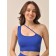 Top female Top One Shoulder, size M, Blue color