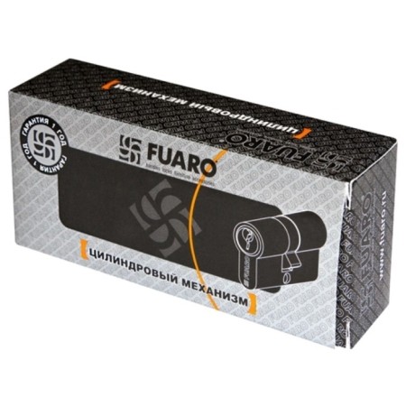 The cylinder mechanism Fuaro 100 Za 80 (30x10x40) CP, 5 keys, color chromium-2