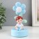 Souvenir Polystone Light "Baby/Baby at the Flower" MIX 14.5*8*8cm