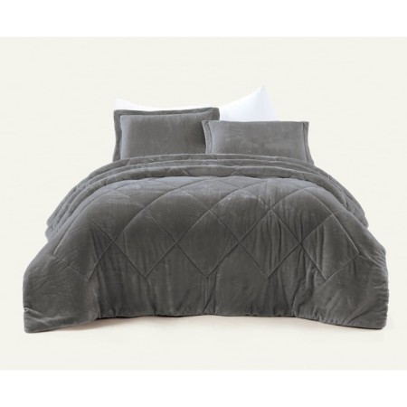 Leron bedspread, size 180x230 cm, gray