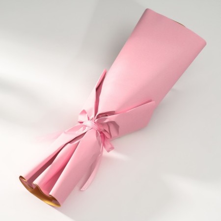 Bouquet of soap petals "Rose and eucalyptus" Pink 7.5x11x34.5 cm-4