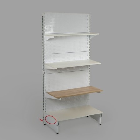 Corner for the shelf of chipboard (galvanizing), 40.5 × 2.5 × 2.5 cm-3