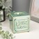 Ceramics candlestick for 1 candle "I love strongly" 8x8.2x8.3 cm