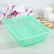 Storage basket, plastic, 24.5 × 18 × 6.5 cm, color mix