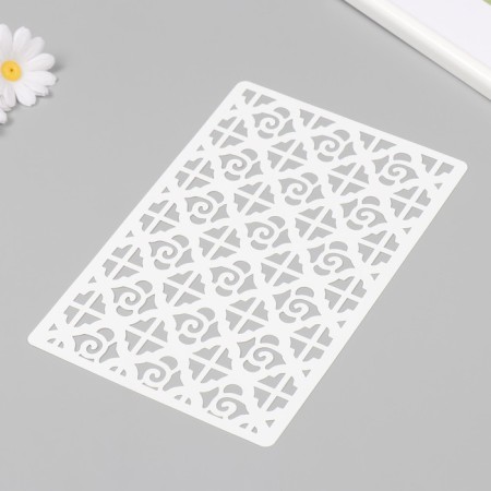 Plastic stencil "Ornament" 16x24 cm-1