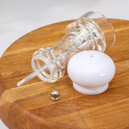 Mill for spices "Skin", ceramic mechanism, 16 × 6 cm, white color-1