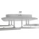 Causteen with PDU 1145/4WT LED 108W 3000-6000k+Basmer base is white 78x50x9 cm Bayerlux 5250