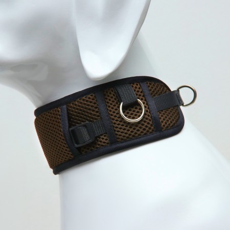 The collar breathing for dogs of medium and large breeds, size l, 43-68 x 7 cm, khaki-1
