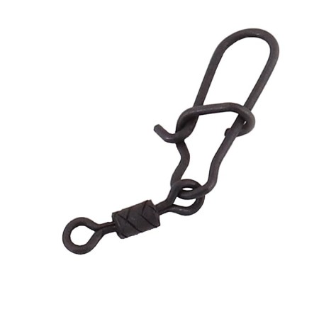 Twal with a fastener Namazu Pro Rolling Ribbed Swivel, Carbon, size 14. Test-4 kg-3
