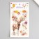 Stick Paper "Forest Deer" set of 6 sheets 18.6x10 cm