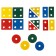 Pyramid logical "figures", glossy color