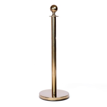 Fencing stand is height-95cm, diameter 5.1 cm, floor diameter-32cm gold